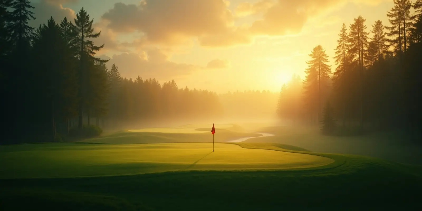 Golf course at dawn